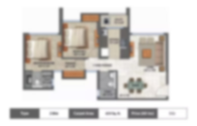 Prestige Nautilus 2bhk flat